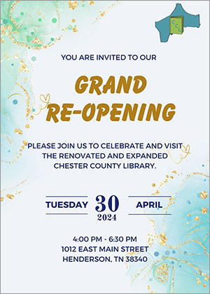 Chester County Library Grand Re-Opening